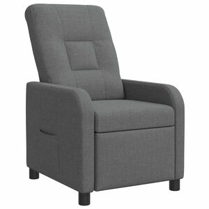 vidaXL Relaxfauteuil Donkergrijs Stof