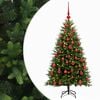 vidaXL Kunstkerstboom met Ballen 120 cm 150 LED's Warmwit
