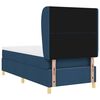 vidaXL Boxspringbed met Matras Donkergrijs 90x190 cm Blauw Stof