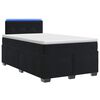 vidaXL Boxspring Bed met Matras en LED Zwart 120 x 200 cm fluweel