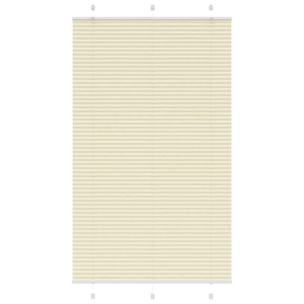 vidaXL Pliss&eacute; rolgordijn 120x200cm stofbreedte 119,4cm polyester cr&egrave;me