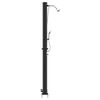 vidaXL Buitenzonne-douche Zwart 217 cm PVC en aluminium