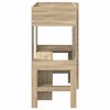 vidaXL Loft Bedframe met Bureau Sonoma Eiken 75 x 190 cm Bewerkt hout
