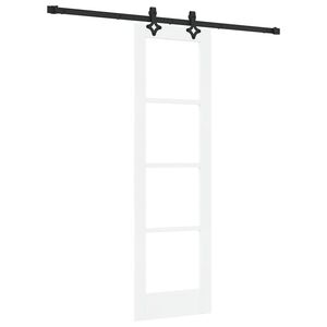 vidaXL Schuifdeur ORKDAL 61 x 198,5 cm Massief grenenhout en glas
