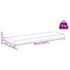 vidaXL Wandplank 2 pcs Wit Marmer 90 x 23,5 x 4 cm Bewerkt hout
