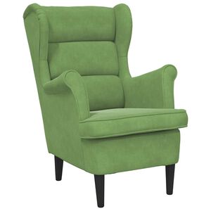 vidaXL Fauteuil fluweel lichtgroen