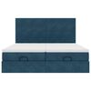 vidaXL Ottoman bed met matrassen en LED's 180x200cm fluweel