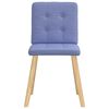 vidaXL Eetkamerstoelen 2 st stof jeansblauw
