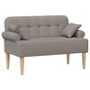 vidaXL Loungebank met knopencomfort Taupe 120 x 65 x 79 cm Stof