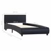 vidaXL Bedframe met LED kunstleer zwart 100x200 cm