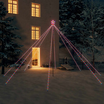 vidaXL Kerstboomverlichting 800 LED's binnen/buiten 5 m meerkleurig