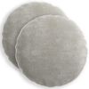 vidaXL Kussensloop 2 pcs HEERLEN Lichtgrijs &Oslash; 60 cm Chenille Stof
