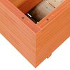 vidaXL Plantenbak 70x40x49,5 cm massief grenenhout wasbruin