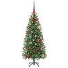 vidaXL Kunstkerstboom met 150 LED met standaard Groen 120 cm PE en PVC