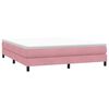 vidaXL Boxspring zonder matras fluweel roze 180x210 cm
