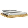 vidaXL Bedframe zonder matras 180x200 cm massief hout eiken
