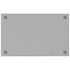 vidaXL Magneetbord voor aan de wand 80x50 cm gehard glas wit