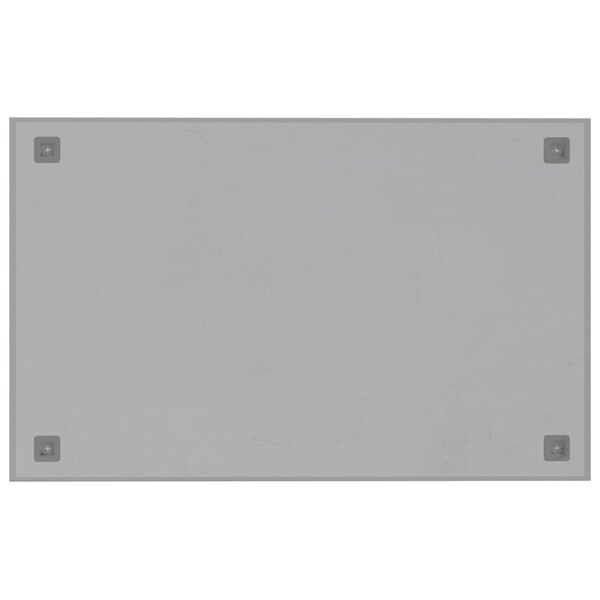 vidaXL Magneetbord voor aan de wand 80x50 cm gehard glas wit
