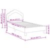 vidaXL Bedframe voor kinderen met hoofdbord Donkergrijs 80 x 160 cm