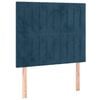vidaXL Bedframe zonder matras 100x200 cm fluweel donkerblauw