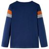 Kindershirt met lange mouwen 92 marineblauw