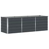 vidaXL Plantenbak Antraciet 240 x 80 x 75 cm Staal
