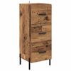 vidaXL Highboard met lade Oud Hout 34,5 x 34 x 180 cm Bewerkt hout