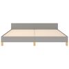 vidaXL Bedframe zonder matras stof lichtgrijs 160x200 cm
