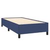 vidaXL Boxspring met matras stof blauw 90x190 cm