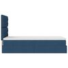 vidaXL Bed met matras 90x200 cm stof blauw