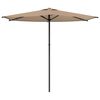 vidaXL Tuinparasol 270 x 270 cm Polyester Rechthoekig Taupe