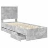 vidaXL Bedframe met lade Beton Grijs 75 x 190 cm Ingenieurshout