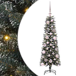 vidaXL Kunstkerstboom met 150 LED Groen 120 cm PVC en Plastic en Staal