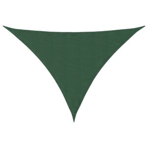 vidaXL Zonnescherm driehoekig 2,5x2,5x3,5 m oxford stof donkergroen