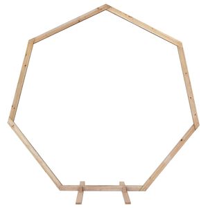 vidaXL Trouwrand Licht Bruin 221 x 92 x 216 cm Massief grenenhout