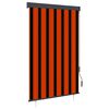 vidaXL Rolgordijn voor buiten 120x250 cm oranje en bruin