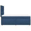 vidaXL Boxspring met matras stof blauw 90x200 cm