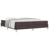vidaXL Boxspringbed met matras Donkerbruin 180 x 200 cm Stof