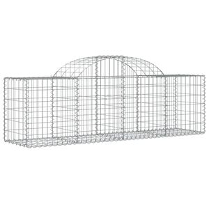 vidaXL Schanskorf gewelfd 200x50x60/80 cm gegalvaniseerd ijzer