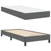 vidaXL Boxspringbed met matras Donkergrijs 90 x 190 cm Stof
