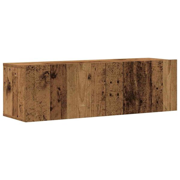 vidaXL 8-delig Tv-meubelset wandmontage bewerkt hout oud houtkleurig