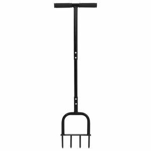 vidaXL Gazon Beluchter Tool Zwart 95 x 27 cm Kunststof