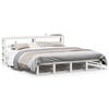 vidaXL Bedframe zonder matras massief grenenhout wit 180x200 cm