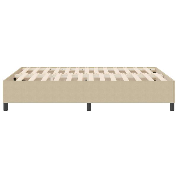 vidaXL Boxspring bed Grijs groen 140 x 200 cm Katoenen stof