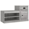 vidaXL Schoenenkast 100x42x60 cm bewerkt hout grijs sonoma eikenkleur