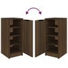 vidaXL Schoenenkast 30x35x70 cm bewerkt hout bruin eikenkleur
