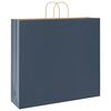 vidaXL Papieren zakken 50 st met hengsels 54x15x49 cm blauw