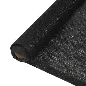vidaXL Privacynet 2x25 m HDPE zwart