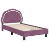 vidaXL Bedframe voor kinderen met hoofdbord Paars 80 x 160 cm Fluweel