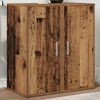 vidaXL Schoenenkasten 2 st 32x35x70 cm bewerkt hout oud houtkleurig
